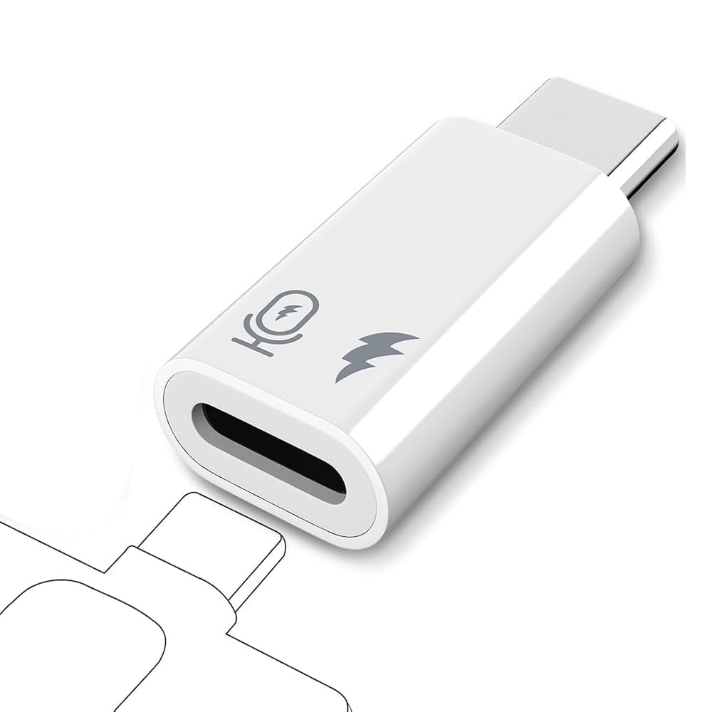 OJOS Lightning to USB C Microphone Adapter (Not for Headphone/Data), USB C Male to Lightning Female Adapter Compatible with Wireless Lavalier Microphone for iPhone 16/15 Plus Pro Max, iPad Pro/Air-image-16