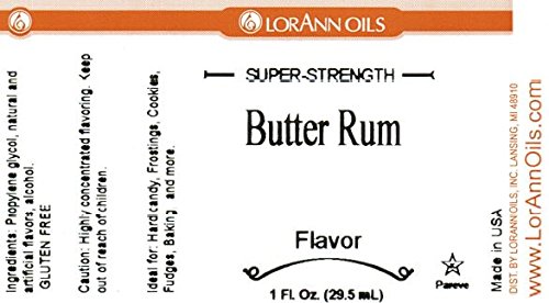 Miniatura 4 de LorAnn Butter Rum SS Flavor, botella de 1 onza  Incluye un cuentagotas