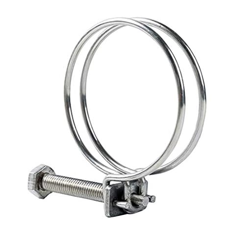 Xiedeai Hose Clamp Tool - 5 PCS 304 Stainless Steel Thickened Tubing Clamp Buckle Pipe Card Cable Water Pipe Clamp 19-22mm*2 Cover