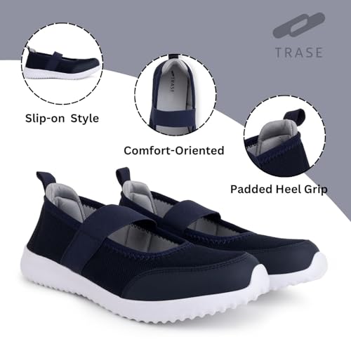 Image of TRASE Ballet Flats for Women | Stylish Slip On Bellies with Soft Memory Foam Insole | Comfortable Footwear for Office & Casual Use