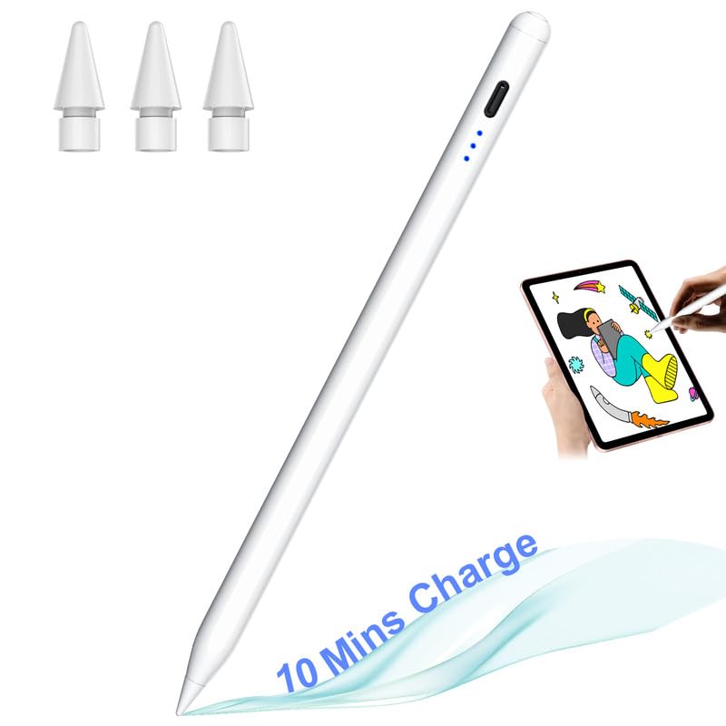 QDSYLQ Ipad Pencil 9th&10th Generation, 10 Mins Fast Charge Stylus Pen for Pencil 1/2 Generation, Pen for iPad 2018-2023 iPad/Mini/Pro/Air with Palm Rejection, Tilt Sensitivity (B0D8BHBHQ2) Amazon Price History, Amazon Price Tracker