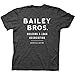 Ripple Junction It's a Wonderful Life Adult Unisex Bailey Bros Light Weight Crew T-Shirt SM Heather Charcoal