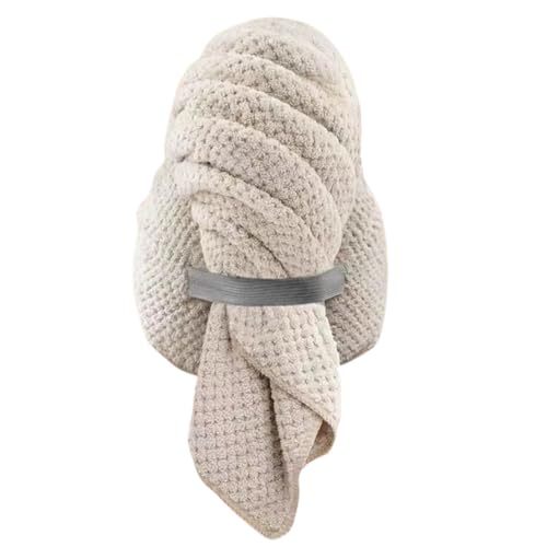 Genérico Hair Towel Wrap, Microfiber Hair Turban, Soft Coral Fleece Quick Drying Anti-Frizz Super Absorbent Towel for Showers or Gym Workouts, 23.6x39.3 Inches 1 Piece 155g