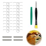 ps5コントローラー用バネパーツ L2R2ト 交換部品 ps5用 L2R2トリガーボタンスプリング 修理パーツ 紛失または破損 交換用 L2 R2ト レバーレスコントローラー コントローラー 修理セット ドライバー