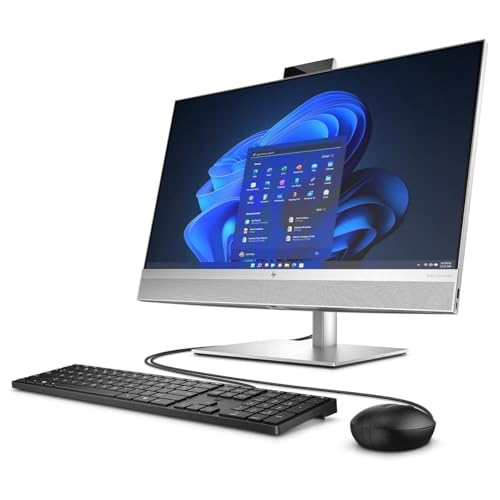 Image of HP EliteOne 870 G9 27 inch All-in-One Desktop PC - Intel Core i7-12700, 8GB DDR5 RAM, 512GB PCIe NVMe SSD, Intel UHD 770 Graphics, Full HD Display, Windows 11 Pro
