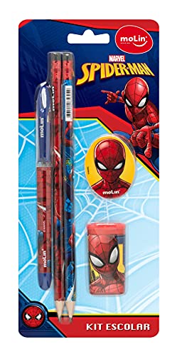 Kit Escolar Spider Man 5 Itens 22626