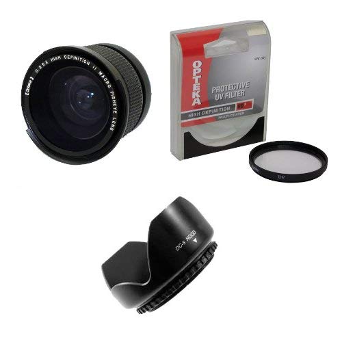 Opteka35x High Definition II Super Wide Angle Panoramic Macro Fisheye Lens for Sony NEX, Alpha, Cybershot, SLT Series A550, A560, A580, A700, A850, NEX-5, NEX 6, with UV Filter