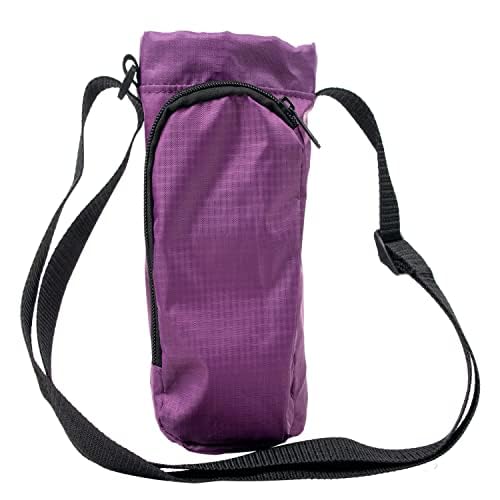 Bolsa de transporte para garrafas de água com alça, bolso para telefone para caminhadas, caminhadas,