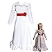 Fanstyle ConjingDoll Annabelle Robes Costumes Cosplay Halloween Horreur Robe Blanche pour Enfants