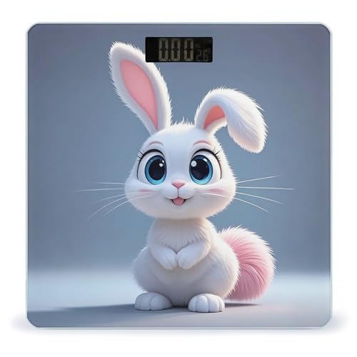 Báscula digital para baño con plataforma amplia y pantalla LCD miniatura 1