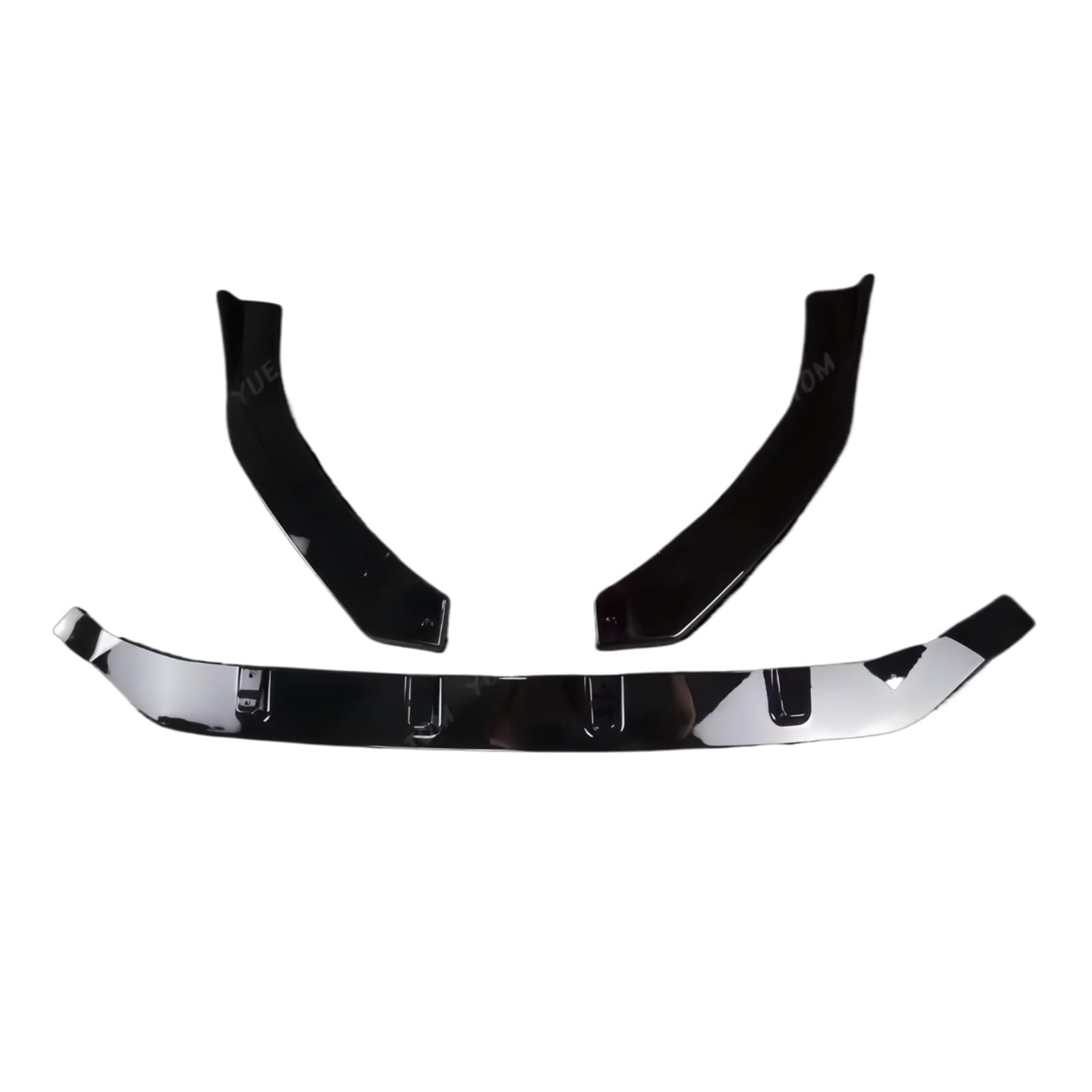 Car Front Bumper Lip For Vw For Golf 7.5 For GTI 2017 2018 2019 2020 Front Bumper Lip Diffuser BodyKits Glossy Black Car Splitter