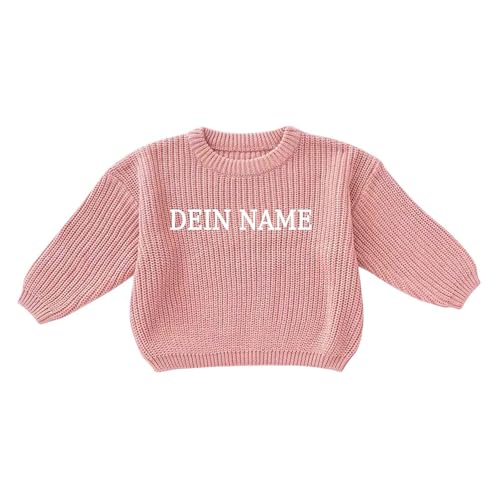 Generisch Personalisierte Pullover Baby Geschenk Personalisiert Strickpullover Kleinkinder Baumwolle Pulli Winterkleidung Jungen/Mädchen Gestrickt Sweatshirt Kinder Baby Kleidung Rosa 6-9 Monate Generisch Personalisierte Pullover Baby Geschenk Personalisiert Strickpullover Kleinkinder Baumwolle Pulli Winterkleidung Jungen/Mädchen Gestrickt Sweatshirt Kinder Baby Kleidung Rosa 6-9 Monate