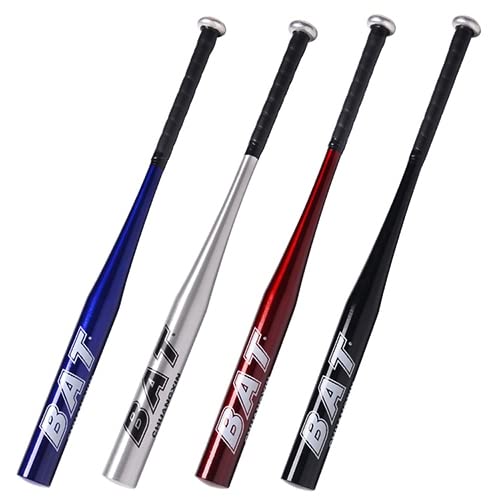 Papaba Aluminum Alloy Baseball Bat Racket Mini Baseball Bat Flexible Metal Baseball Bats For Softball Outdoor Sports Blue 30 Inch #TOP6