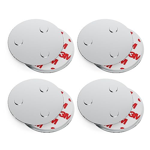 conecto, Support magnétique, Fixation magnétique, universellement utilisable, magnétique et avec Trou de Forage, adapté aux détecteurs de fumée, 60 mm,...