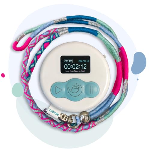 Image of Smart Breastfeed Tracker - The Breastfeed Cub: On-The-Spot One-Press Smart Baby Care Logger, Reminders, Notifications, Routines, Multiple Caregivers, Pediatrician & Expert Support