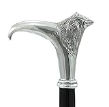 ELEGANT - Gehstock für Männer und Frauen aus Holz und massivem Metallgriff