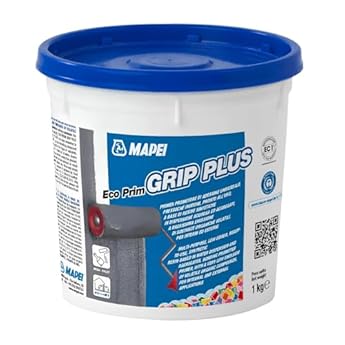 Foto di MAPEI Eco Prim Grip Plus Primer Promotore Adesione Universale Intonaci Rasature Adesivi Interno Esterno Parete Pavimento (1 kg)