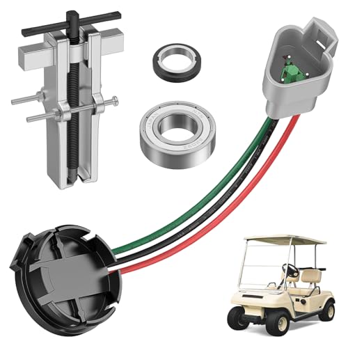 CartClan Golf Cart IQ Speed Sensor & GE Magnet Kit Club Car Speed Sensor Suitable for Club Car DS & Precedent with GE Motor Only Replacement Part OEM#: 102265601