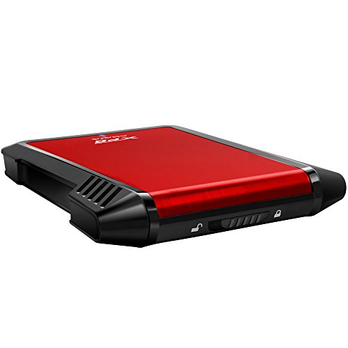 ADATA EX500 2.5 Enclosure HDD/SSD Nero, Rosso