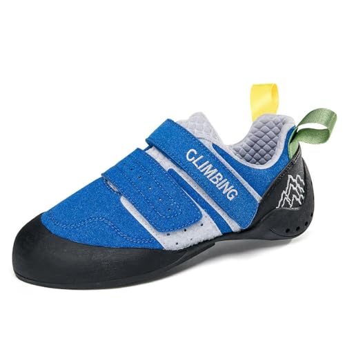 SLJYM Hombres Cabezas Escalada Escritura Escalar o trepar por una Pared de Roca Zapatos de Escalada de acantilado Zapatos de Boulder Ligeros Anti