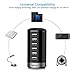 seenda USB Charger, 6 Port USB Wall Charger USB Charging Stations with Smart Identification - Black