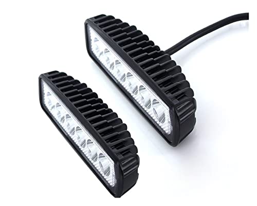 Par de faros LED para motocicleta ATV dirt bike luz antiniebla y diurna
