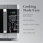 Farberware Countertop Microwave 1100 Watts, 1.6 cu ft - Smart Sensor Microwave Oven With LED Lighting and Child Lock - Perfect for Apartments and Dorms - Easy Clean - Stainless Steel - Image 3