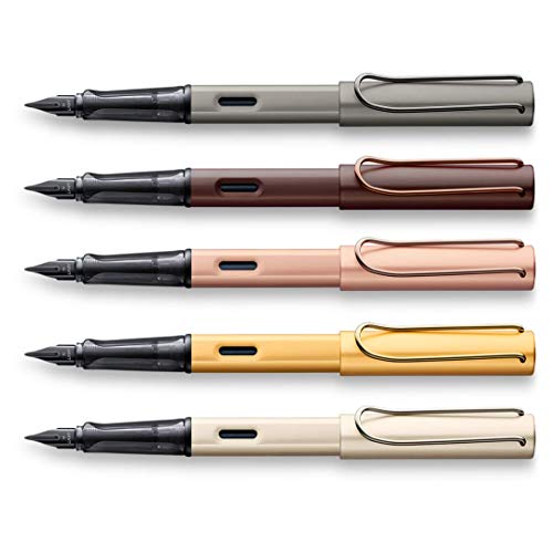 Image of LAMY Lx Medium Nib Fountain Pen with Converter Z28 and Matching Case Gold