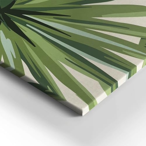 Illustration de feuilles de Monstera pour grand mur de salon