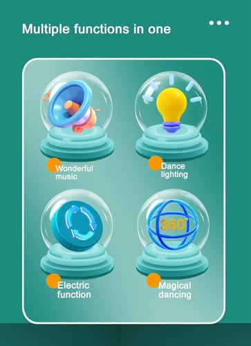 Image of Dancing Jellyfish Toy for Kids with Music, LED Lights & 360 Bump-and-Go Action - Battery Operated Cartoon Jellyfish Robot (Jellyfish - Battery Operated)