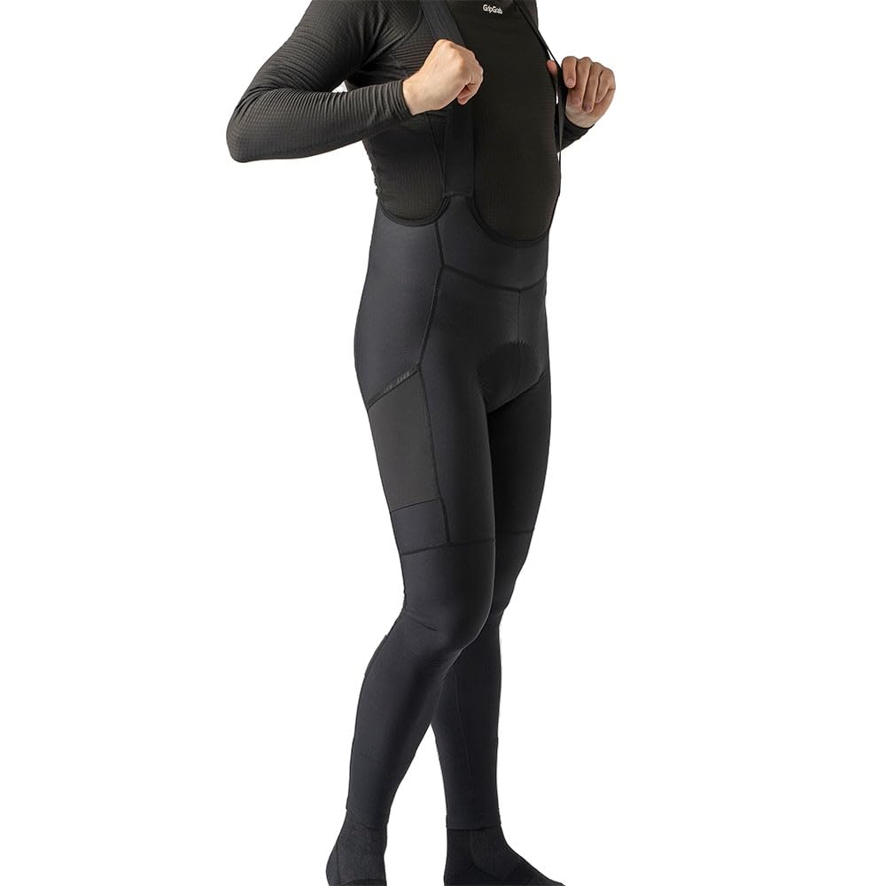 GripGrab PACR Thermo Bib Tights męskie zimowe spodnie zimowe MTB Gravel Bike spodnie rowerowe długie z wyściółką spodnie rowerowe