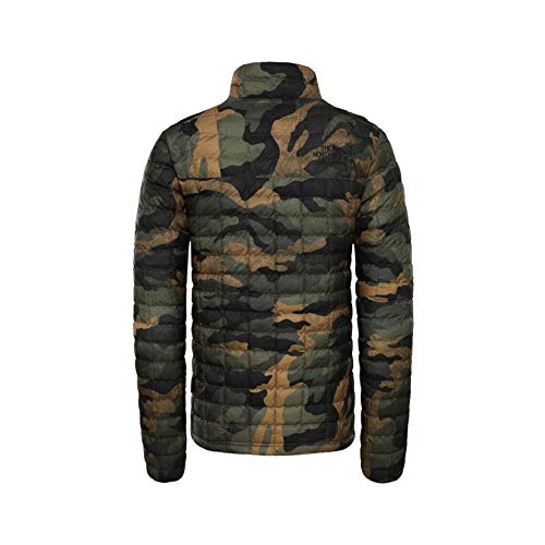 THE NORTH FACE Men’s Thermoball Eco Insulated Jacket, Burnt Olive Green Waxed Camo Print, Small