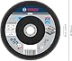 Bosch 1x PRO Metal X571 Fächerschleifscheibe, gerade Ausführung, Fiber, für große Winkelschleifer (für Stahl, Edelstahl, Ø 180 mm, Körnung 60, Professional Zubehör Großer Winkelschleifer)