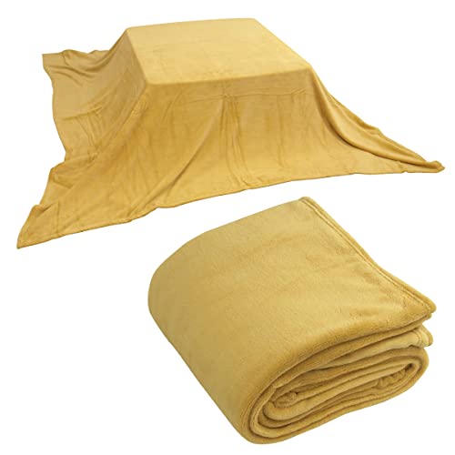 リヴェール こたつ毛布 こたつ中掛け毛布 正方形 あったか マイクロファイバー 暖かい なめらか やわらか 毛布 こたつ ブランケット こたつカバー マルチカバー ソファーカバー 上掛け