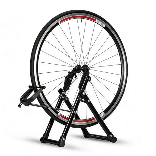 Soporte De Reparación De Bicicletas Plegable Soporte De Reparación De Bicicletas De Altura Ajustable Compatible con Todos Los Cuadros Soport De Centrado De Ruedas De Bicicleta Resistente Y Duradero