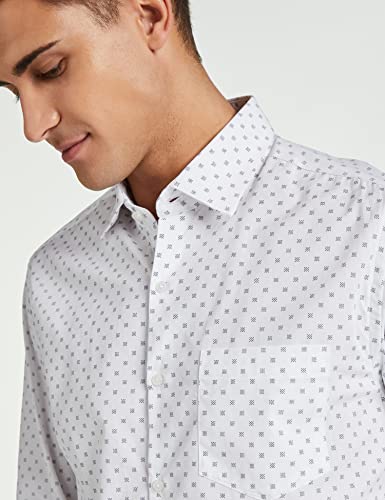 Image of Diverse Men's Cotton Printed Full Sleeve Regular Formal Shirt