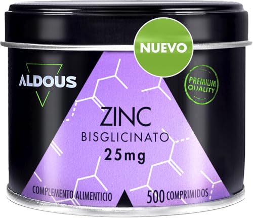 Zinc Bisglicinato 25mg, 500 Comprimidos