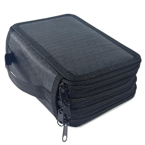 Image of YOUNGCOL 72 Slots Colored Pencil Case Pencil Holder Color pencil organizer Storage (Black 4C)