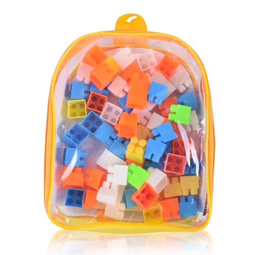 Image of DIY Building Blocks Set for Kids, 150 Pieces Construction Blocks with 24 Wheels, Build 4 Toy Cars, STEM Educational Building Kit, Creative Learning Toy for Boys & Girls 3+ Years