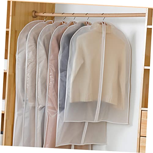 5Pcs Garment Bags for Storage Transparent Zippered Clothes Cover Lightweight Dustproof Hanging Suit Bags for Coats Suits and Travel Reusable3