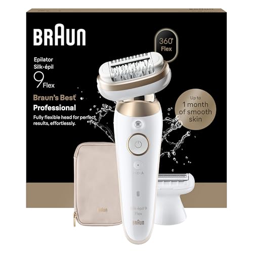 Braun Silk Epil 9 Flex Epilatore Elettrico Donna con Testina
