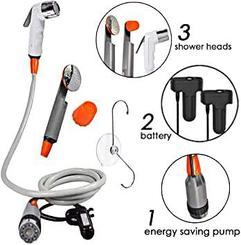 FLYFISH Doccia da campeggio portatile soffione