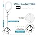 NEEWER 18 Inch Ring Light with Tripod Stand, 55W Large LED Ringlight, Cold Shoe Phone Holder Compatible with iPhone Camera for Video Recording Photography Streaming Selfie Makeup Studio Photo, RL-18