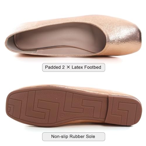 WENJIAZHIZHI Womens Camouflage Square Toe Ballet Flats Dress Shoes for Women Dressy Comfortable Slip On Flats Shoes Casual4