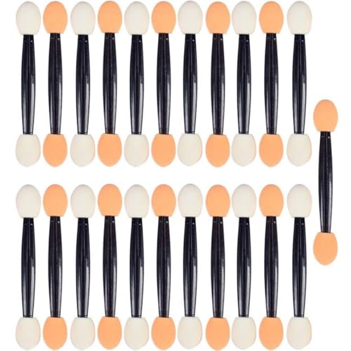 Luxxii (23 Pack) Eyeshadow Applicator Brush Sponge Tipped Makeup Tool Dual Sides Eyeshadow Applicator Brush Comestic for Lady Women Beauty