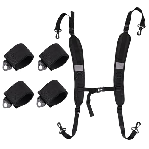 Lyreh Adjustable Beach Chair Backpack Straps, Replacement Shoulder Carry Bands for Backpacks Folding Beds Camping and Outdoor Gear