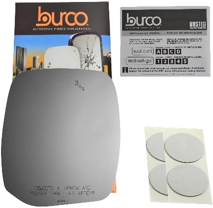 Burco 5546B Passenger Side Replacement Mirror Glass Lens with Blind Spot Icon, No Rear Mount, Compatible with Nissan Armada 2021-2024