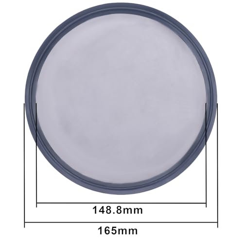 Image of DERNORD 6 inch Sanitary Gasket FKM w /Stainless Screen - Tri Clamp Clover (2000 Mesh)