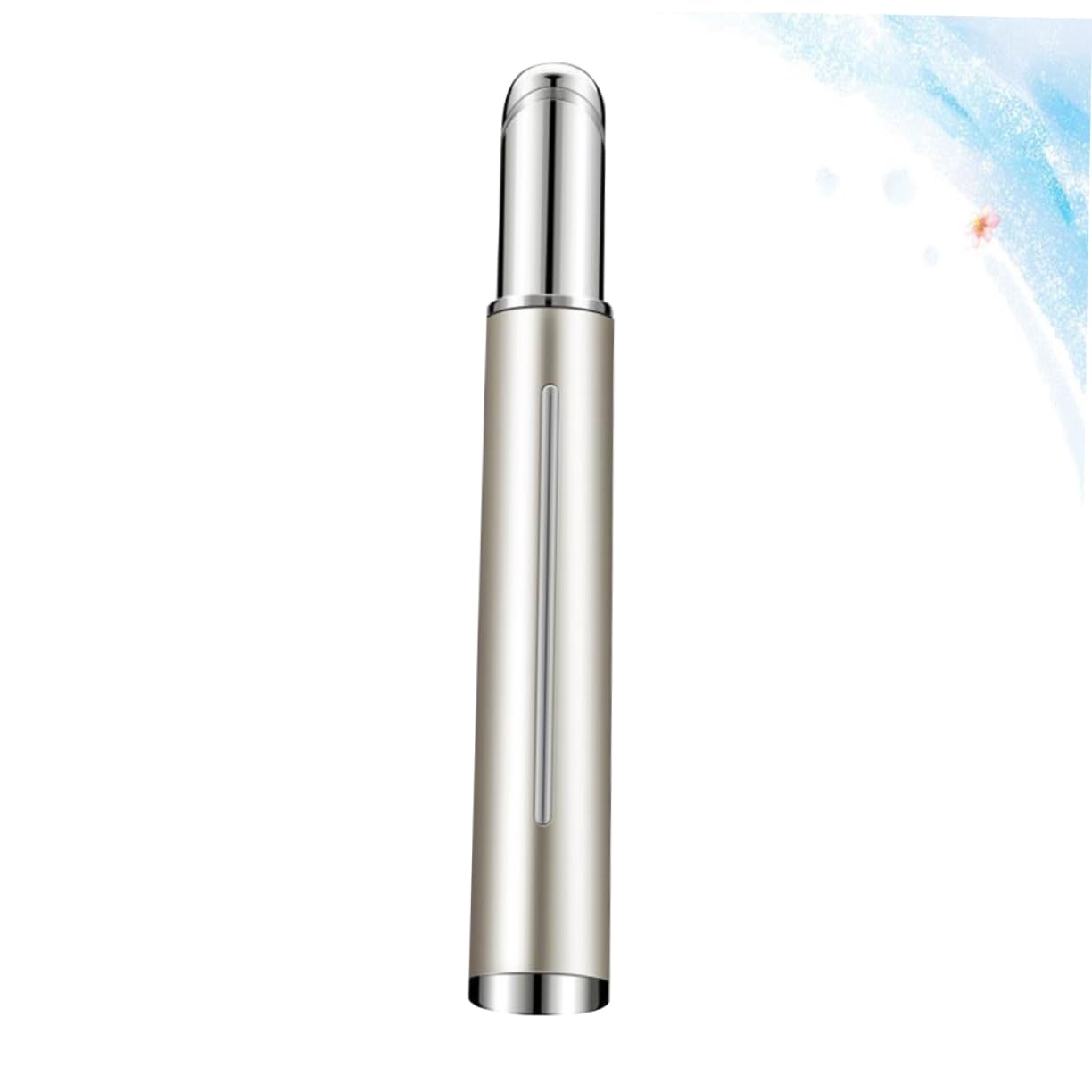 Barra de Masaje Ocular de Metal Plata para Mujer, Compacta