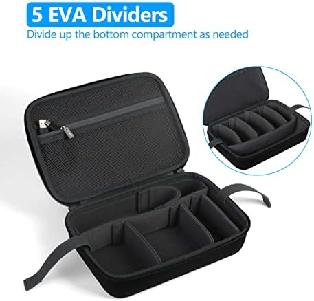 JSVER Hard Case for GoPro Cameras Carrying Case For Gopro Hero 11/10/9/8/7/AKASO EK7000/AKASO Brave 4 4K /Brave 7 LE/Brave 8/AKASO V50X /insta360 and Other Action Cameras
